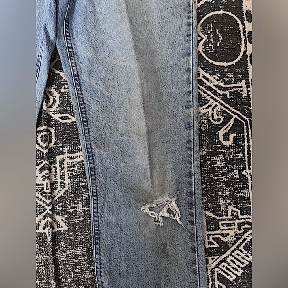 VTG Jones Sport Baggy Distressed Boyfriend Jeans: Size 8 - Picture 4 of 6